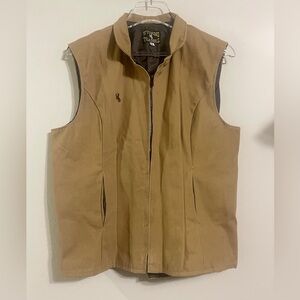 Wyoming Traders Women’s Brown Canvas Vest